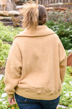 Load image into Gallery viewer, Don&#39;t Stress Oversized Collar Sherpa Jacket In Taupe
