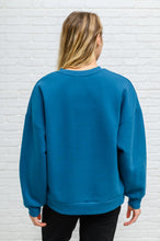 Load image into Gallery viewer, Drop Shoulder Sweatshirt In Teal
