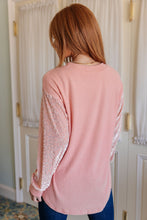 Load image into Gallery viewer, Embellished Excellence Velvet Leopard Detail Top
