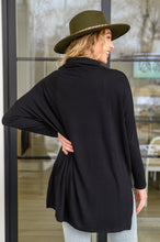 Load image into Gallery viewer, Hilton Cowl Neck Long Sleeve Top in Black
