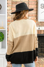 Load image into Gallery viewer, Hudson Color Block Sweater In Natural

