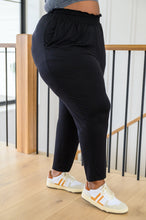 Load image into Gallery viewer, Keep Them Coming Smocked Waist Joggers in Black
