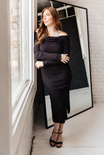 Load image into Gallery viewer, Kiah Sweater Dress in Black

