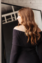 Load image into Gallery viewer, Kiah Sweater Dress in Black
