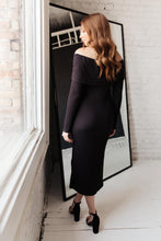 Load image into Gallery viewer, Kiah Sweater Dress in Black
