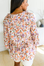 Load image into Gallery viewer, Let&#39;s Go Boho Floral Babydoll Top
