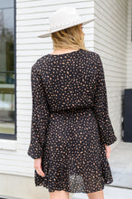 Load image into Gallery viewer, Make Your Happiness Long Sleeve Dress in Black
