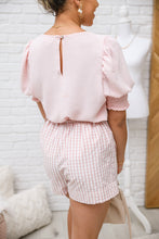 Load image into Gallery viewer, Prim &amp; Pretty Gingham Tie Shorts
