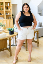 Load image into Gallery viewer, Rooney Mid Rise Rainbow Embroidery Cut Offs
