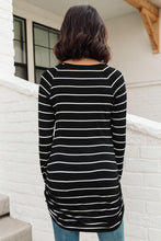 Load image into Gallery viewer, Sailing Stripes Top in Black
