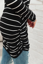 Load image into Gallery viewer, Sailing Stripes Top in Black
