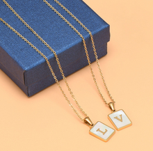 Load image into Gallery viewer, PREORDER: 18K Gold Plated Initial Necklace
