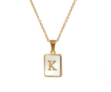 Load image into Gallery viewer, PREORDER: 18K Gold Plated Initial Necklace
