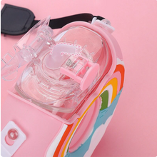 Load image into Gallery viewer, PREORDER: Portable Rainbow Donut Water Bottle
