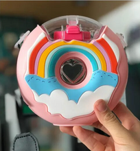 Load image into Gallery viewer, PREORDER: Portable Rainbow Donut Water Bottle
