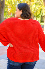 Load image into Gallery viewer, Seasonal Shift Long Sleeve Knit Sweater In Red
