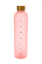 Load image into Gallery viewer, Sippin&#39; Pretty 32 oz Translucent Water Bottle in Pink &amp; Gold
