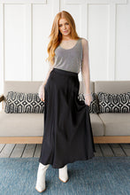 Load image into Gallery viewer, Timeless Tale Maxi Skirt in Black
