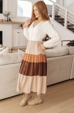 Load image into Gallery viewer, Spice of Life Color Block Midi Dress

