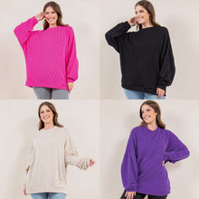 Load image into Gallery viewer, PREORDER: Ribbed Pullover in Four Colors
