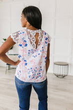 Load image into Gallery viewer, Still the One Lace Sleeve Floral Top
