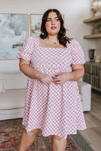 Load image into Gallery viewer, The Moment Checkered Babydoll Dress

