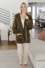 Load image into Gallery viewer, Where&#39;s My Coffee Cardigan in Olive

