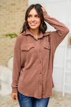 Load image into Gallery viewer, Windsor Textured Shacket in Chestnut
