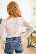 Load image into Gallery viewer, Wistful Wishes Floral Henley Bodysuit

